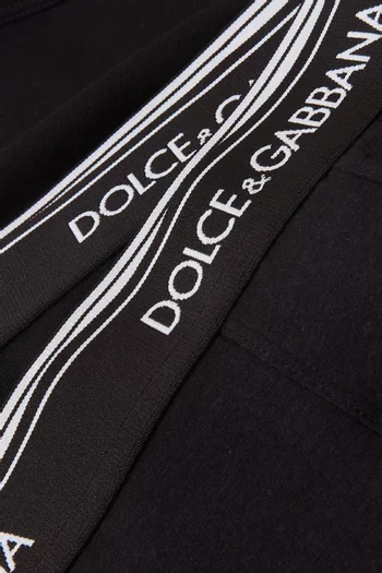Logo Waistband Boxers in Jersey Stretch, Pack of 2