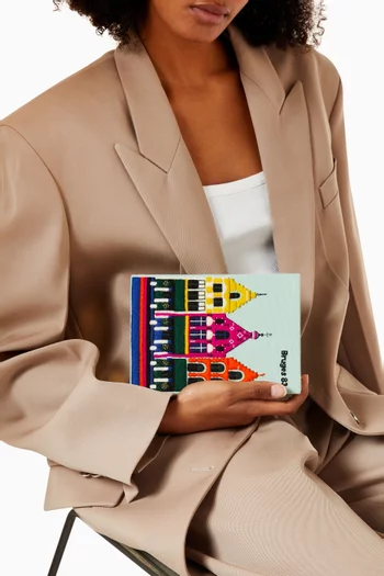 Bruges Book Clutch in Silk & Felt