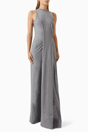 Frame Detailed Maxi Dress in Jersey