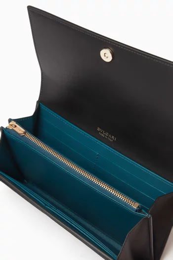 Large Logo Infinitum Wallet in Calf Leather