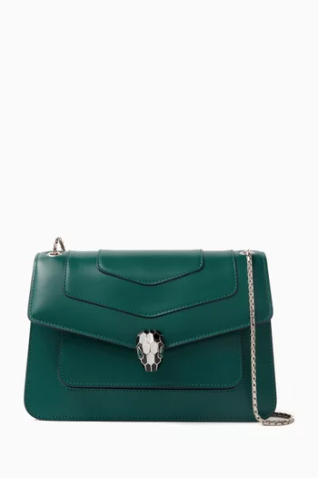 Serpenti Forever Shoulder Bag in Leather