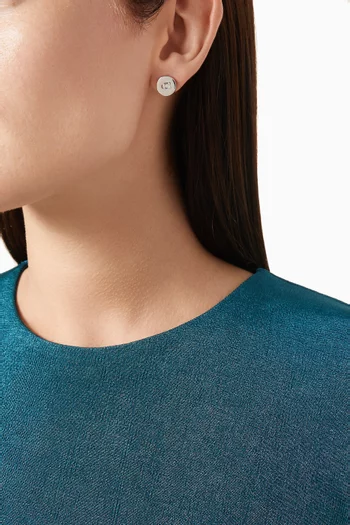 Signature Coin Stud Earrings