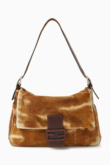 Fendi Mama Baguette Bag in Calf-hair Leather
