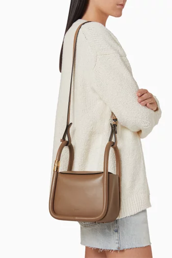 Small Wonton 20 Top Handle Bag in Calfskin Leather
