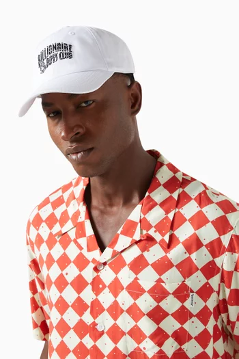 Arch Logo Baseball Cap in Cotton