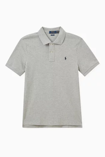 Logo Polo Shirt in Cotton