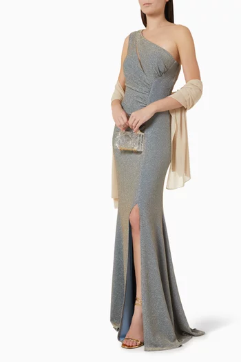 One-shoulder Maxi Dress in Jersey