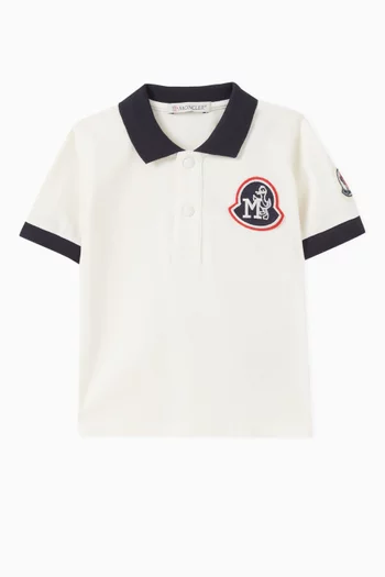 Monogram Polo Shirt in Cotton Piqué