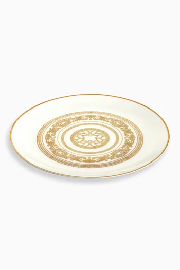 Opera Gold Round Cake Platter in Fine Bone China