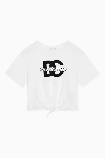Logo Bow T-shirt in Cotton-jersey