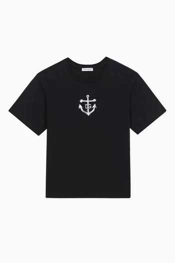 US Anchor-print T-shirt in Cotton-jersey