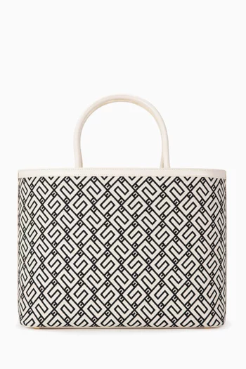 Large EF Logo Tote Bag in Jacquard