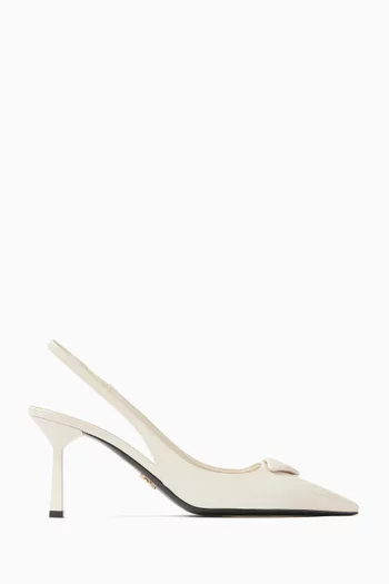 Decollete Slingback 75 Pumps in Patent Leather