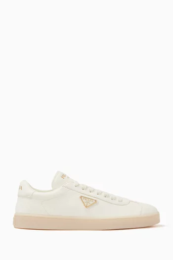 Lane Triangle Logo Sneakers in Smooth Leather