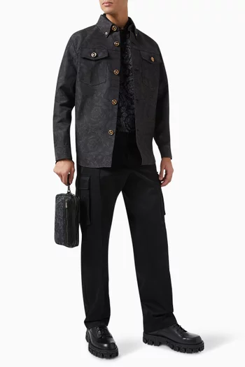 Barocco Polo Shirt in Piqué