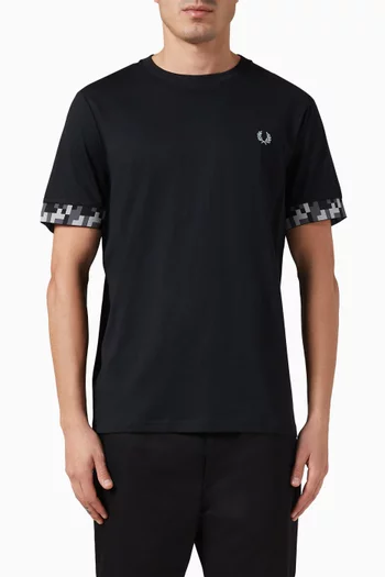 Pixel Cuff T-shirt in Cotton-jersey