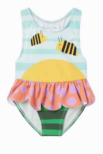 Bee Print Swimsuit