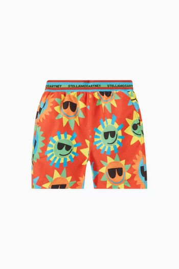 Sun Print Swim Shorts