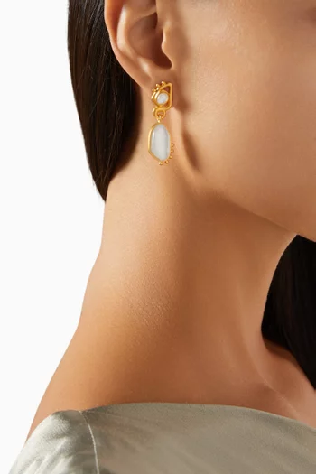 Ophelia Earrings in 18kt Gold-plated Brass