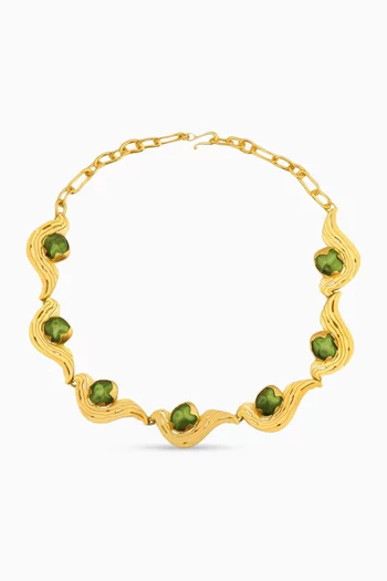 Meteorite Necklace in 18kt Gold-plated Brass