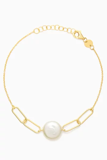 Kiku Pearl Bracelet in 18kt Gold