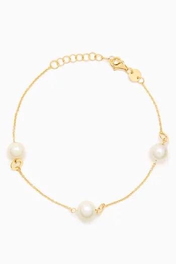 Kiku Pearl Bracelet in 18kt Gold