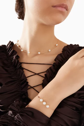 Kiku Pearl Bracelet in 18kt Gold