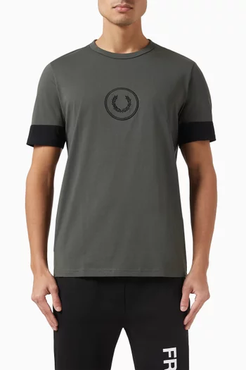 Colour Block T-Shirt in Cotton