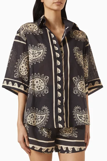 Paisley Situation Shirt in Cotton Voile