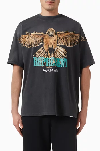 Saker Falcon T-shirt in Cotton-jersey