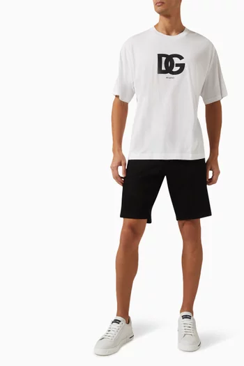 تي شيرت بطبعة حرفي DG قطن