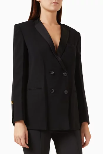 Double-breasted Blazer in Crepe