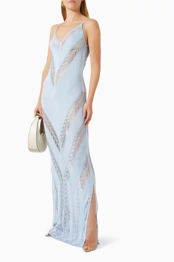 Mimi Maxi Dress in Mesh-knit
