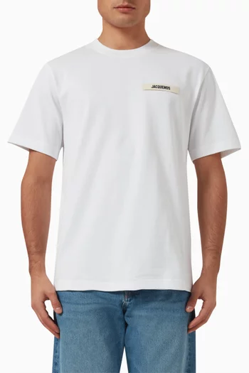 Grosgrain Logo T-shirt in Cotton