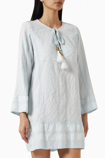 Zakar Tunic Mini Dress in Cotton-blend