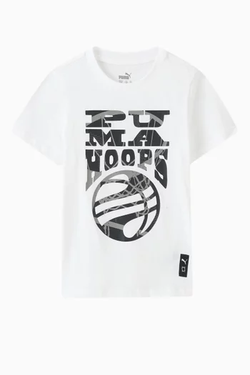 Basketball Blueprint T-shirt in Cotton Jersey