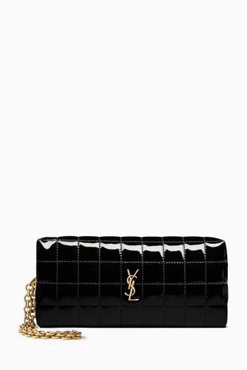 حقيبة صغيرة بتصميم مبطّن وشعار الماركة قنب لامع