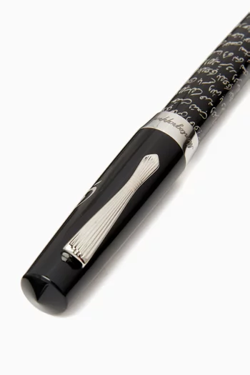 قلم حبر جاف إيلمو 02 مزين بنشيد عيشي بلادي راتنج وستانلس ستيل