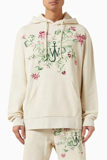 x Pol Anglada Embroidered Hoodie in Loopback Jersey