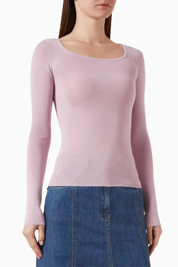 Garage Knitted Top in Viscose