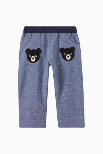 Bear Patch Pants in Cotton
