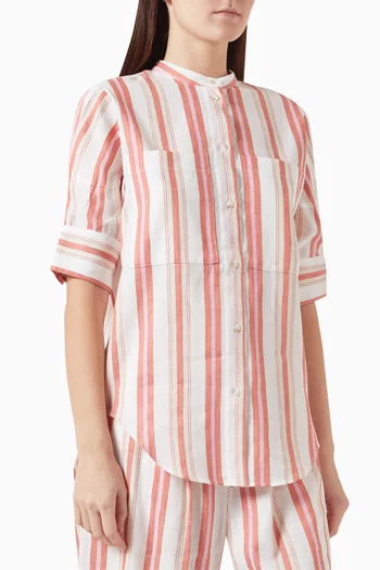 Arezzo Shirt in Cotton Linen-blend
