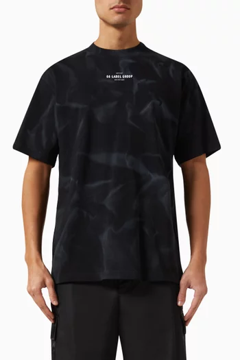 Smoke Graphic T-shirt in Cotton Jersey