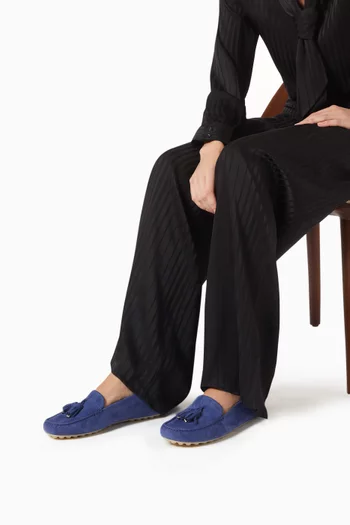 Dot Sole Loafers in Suede