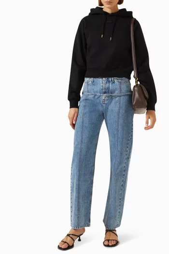 Le Hoodie Gros Grain in Cotton-fleece