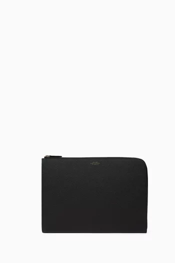 Panama Small Laptop Case in Grained Leather