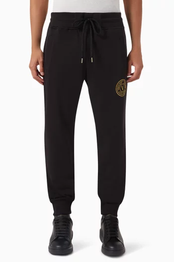 Embroidered-logo Sweatpants in Cotton