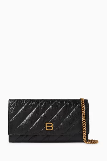 Crush Wallet On Chain in Quilted Calfskin