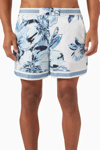 Hopper Floral Swim Shorts in Recycled Nylon