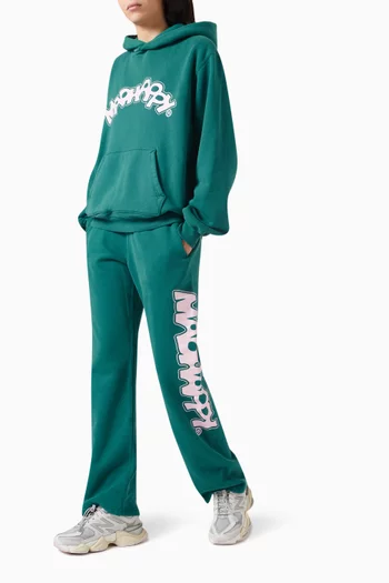 Burst Straight-leg Sweatpants in Cotton Fleece